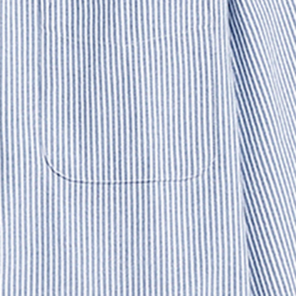 The Tenerife Men's Striped Shirt with Classic Collar and Pocket