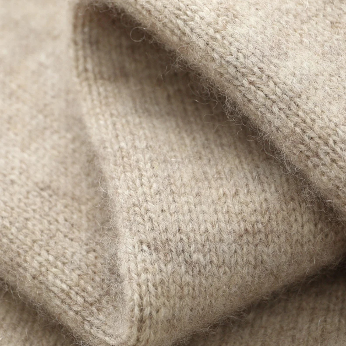 The Maplecrest Men's Merino  Mock Neck Cashmere Zip Up Cardigan