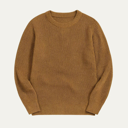 The Tokyo Merino Wool Ribbed O Neck Sweater