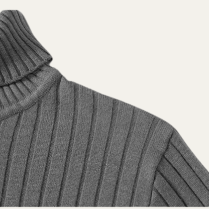 The Tavolara Men’s Slim Fit Turtleneck Ribbed Knit Sweater