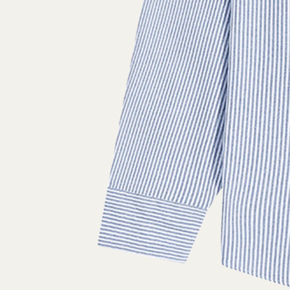 The Tenerife Men's Striped Shirt with Classic Collar and Pocket