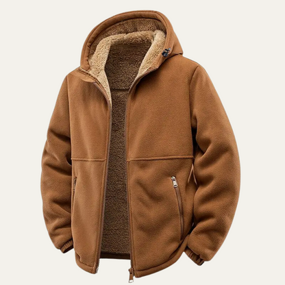 The Hearthstone Men’s Fleece Lined Warm Hooded Jacket