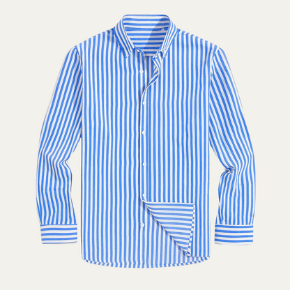 The London Striped Cotton Shirt for Men