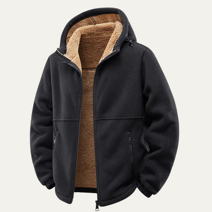 The Hearthstone Men’s Fleece Lined Warm Hooded Jacket