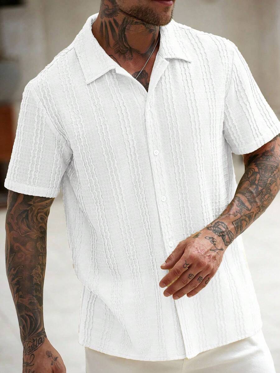 Men's Summer Shirt in Cool Cotton - Ideal for Outings