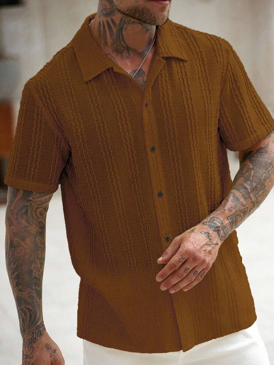 Men's Summer Shirt in Cool Cotton - Ideal for Outings