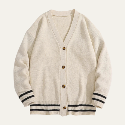 The Rosignano Men’s Casual Button Up V Neck Knit Cardigan