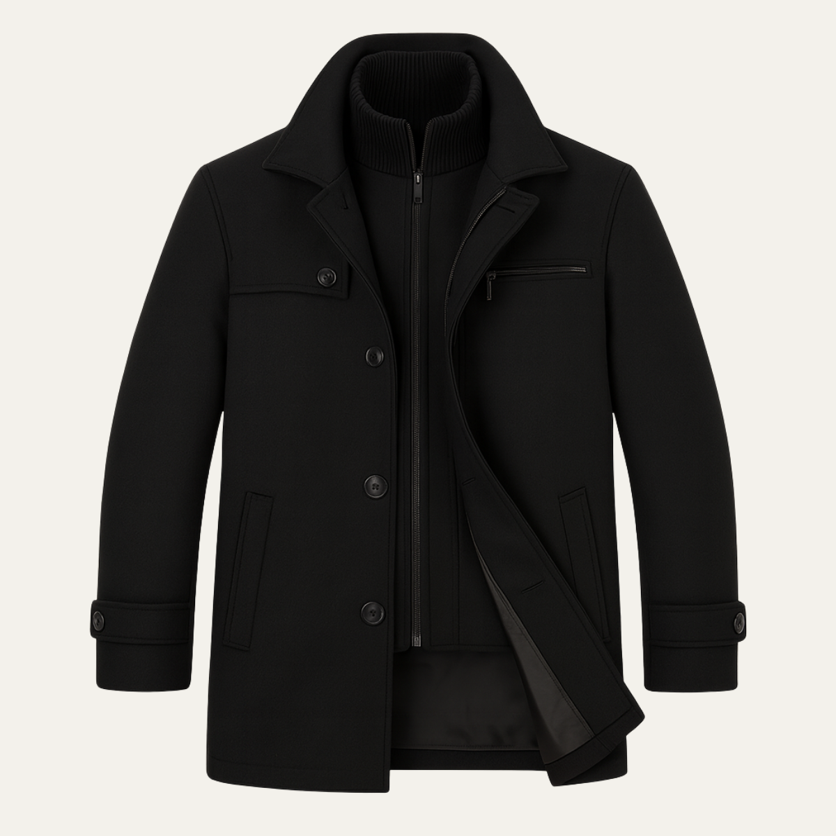 The Warwick Men’s Warm Adjustable Cuff Winter Coat