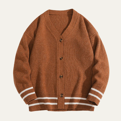 The Rosignano Men’s Casual Button Up V Neck Knit Cardigan