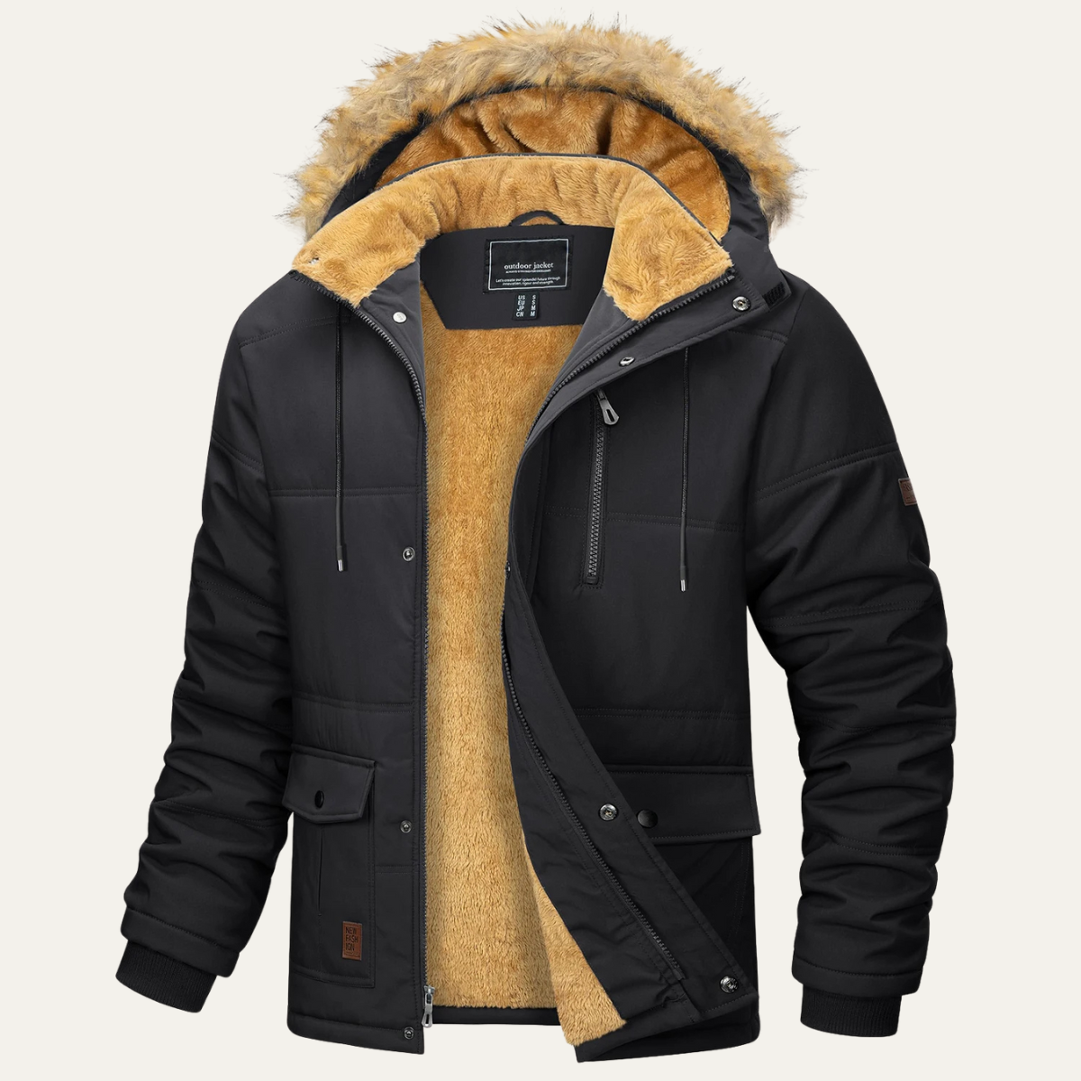 The Briarcliff Men’s Winter Parka Jacket with Detachable Hood