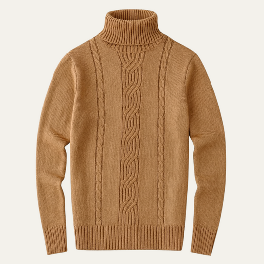 The Courchevel Knitted Turtleneck Sweater for Men - Merino Wool