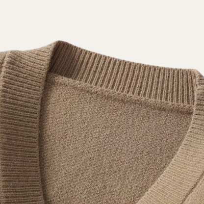 The Brexton Men’s Knitted Cardigan – Casual V Neck Button Down