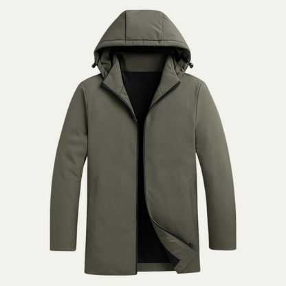 The Montclair Men’s Modern Fit Warm Hooded Jacket