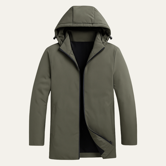 The Montclair Men’s Modern Fit Warm Hooded Jacket