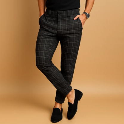 The Sheffield Men’s Smart Casual Checked Slim Fit Pants