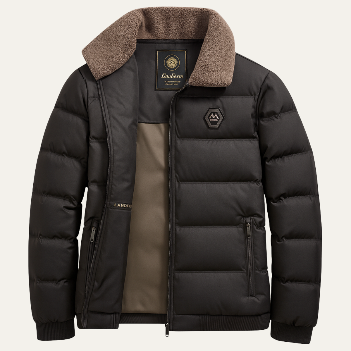 The Greenstead Men’s Padded Warm Winter Quilted Jacket
