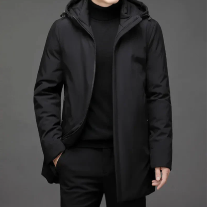 The Montclair Men’s Modern Fit Warm Hooded Jacket