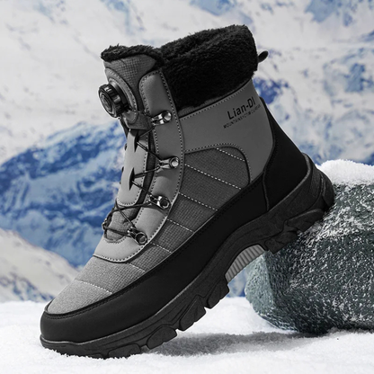 The Tarquinia Men’s Winter Warm Fur Lined High Top Anti Slip Snow Boots