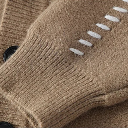 The Brexton Men’s Knitted Cardigan – Casual V Neck Button Down