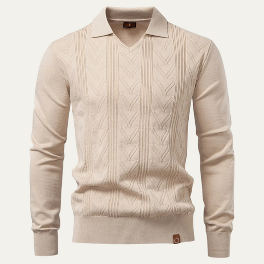 The Scarborough Men's Knit Casual Polo Sweater