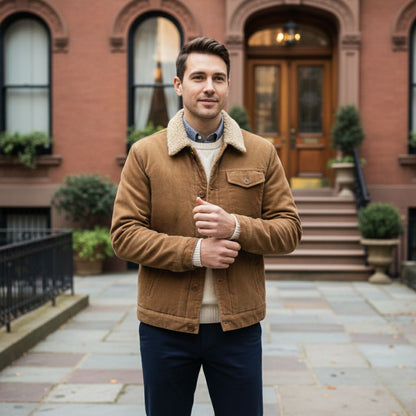 The Eversley Men's Corduroy Warm Winter Jacket