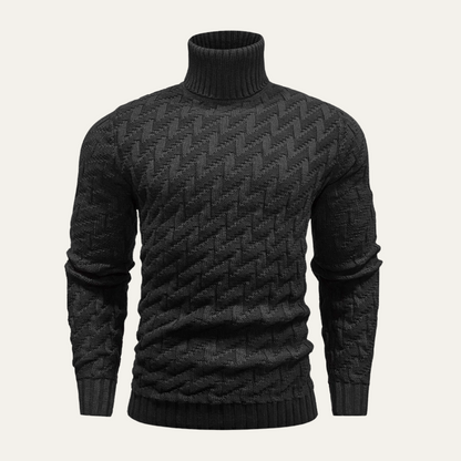 The Sussex Men’s Turtleneck Knit Warm Winter Sweater