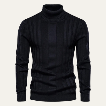 The Dumbarton Men’s Slim Fit Knit Turtleneck Sweater