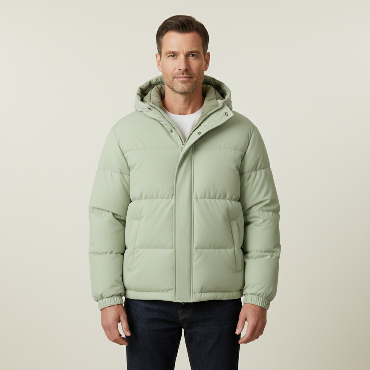 The Kingsbury Men’s Warm Quilted Puffer Hooded Winter Jacket