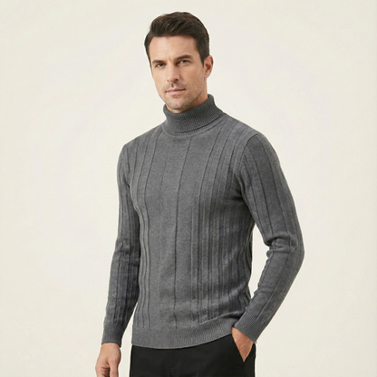 The Dumbarton Men’s Slim Fit Knit Turtleneck Sweater