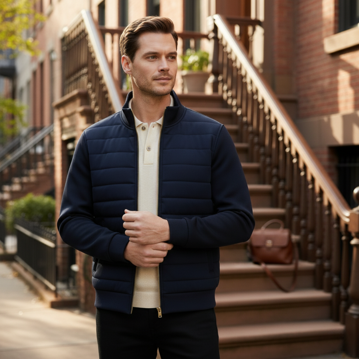 The Vendôme Casual Elegant Bomber Jacket for Men