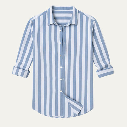 The Valencia Linen Striped Shirt for Men