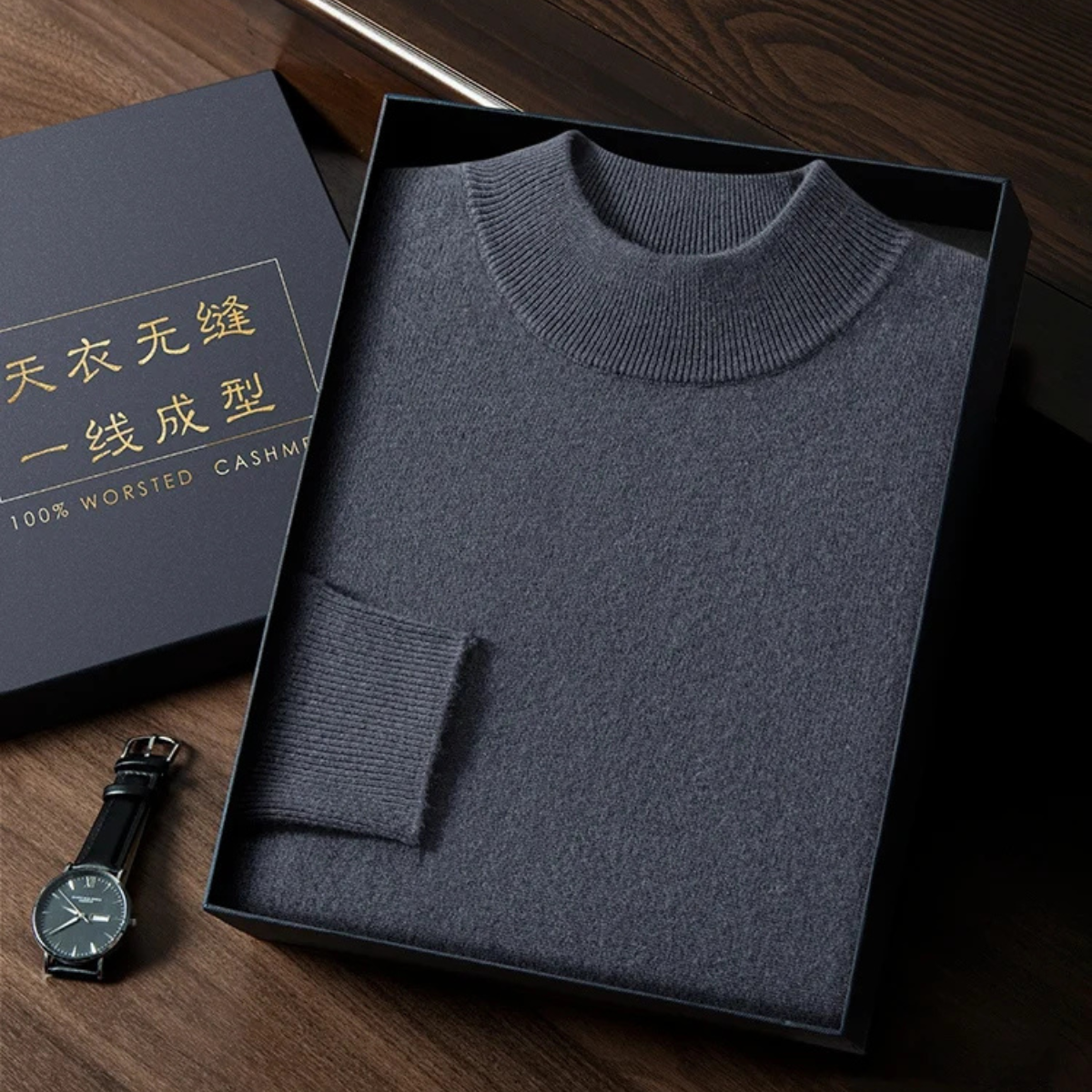 The Hillbourne Cashmere Sweater – Men's 100% Soft Luxury Knit Sweater