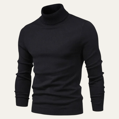The Caernarfon Men's Slim Fit Turtleneck Casual Sweater