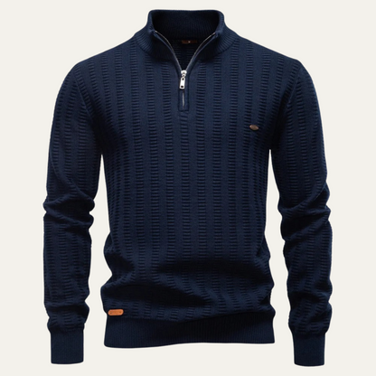 The Cotswold Men’s Half Zip Knit Winter Sweater