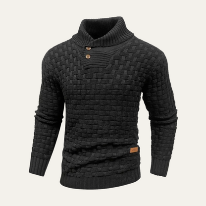 The Stirling Men's Textured Knit Winter Sweater