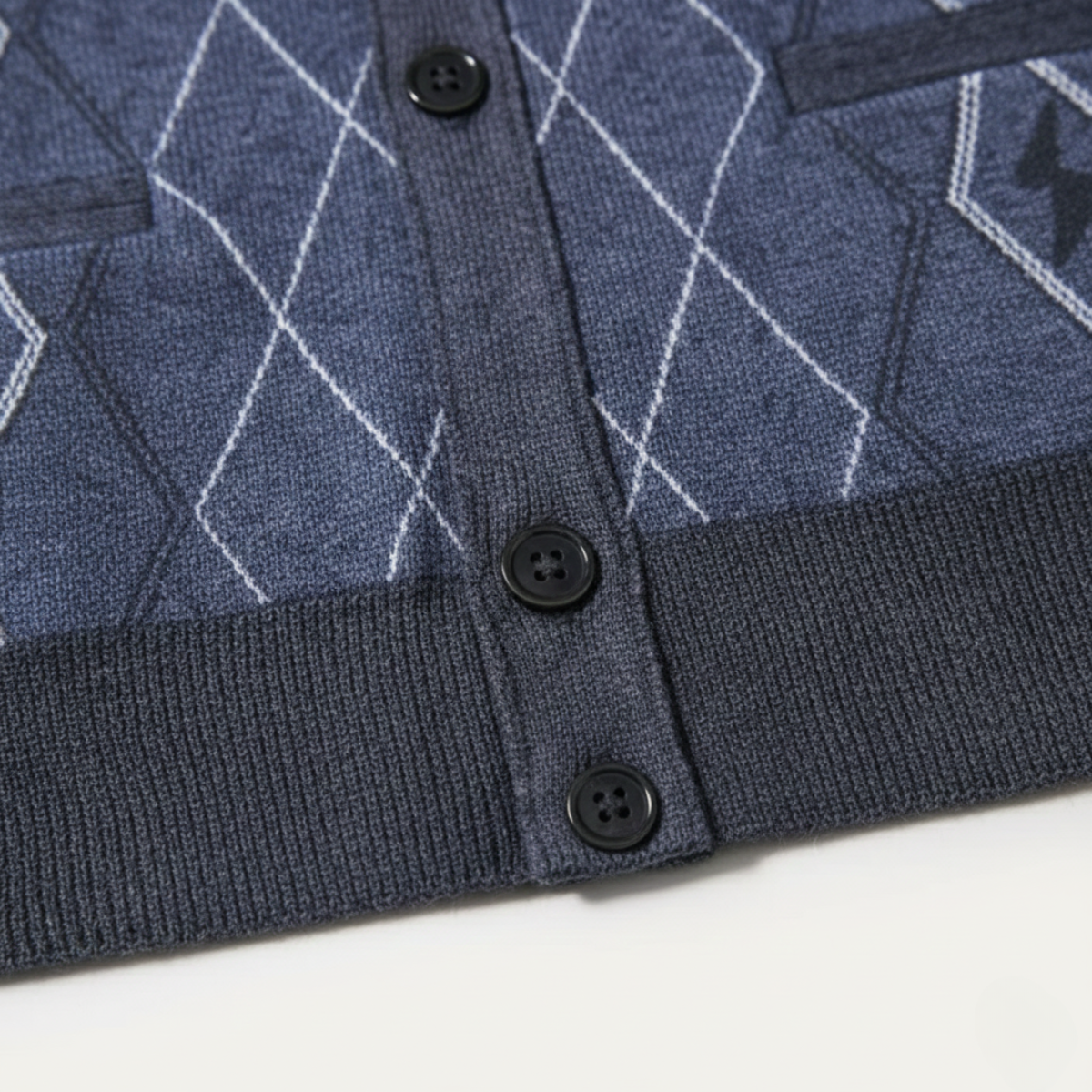 The Barra Men’s V Neck Knit Cardigan with Pockets