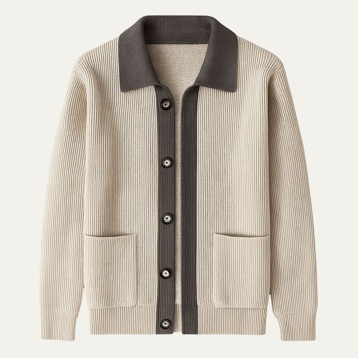 The Inverness Elegant Cardigan with Pockets for Men