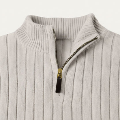 The Oslo Quarter Zip Sweater for Men - Old Money