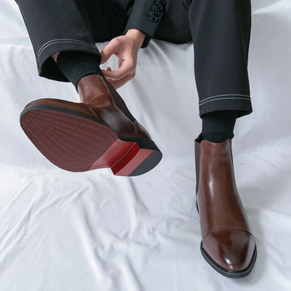 The Savile Row Leather Chelsea Boots for Men