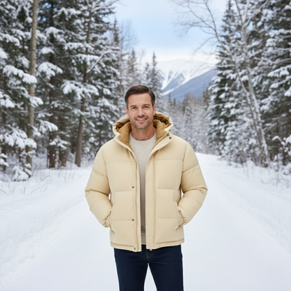 The Kingsbury Men’s Warm Quilted Puffer Hooded Winter Jacket
