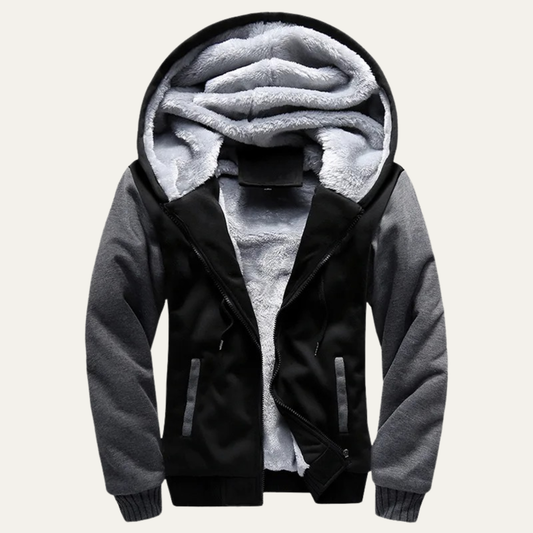 The Taormina Men’s Winter Fleece Line Zip Up Hoodie Jacket
