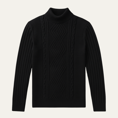 The Rosemont Men’s Mock Neck Slim Fit Knitted Sweater