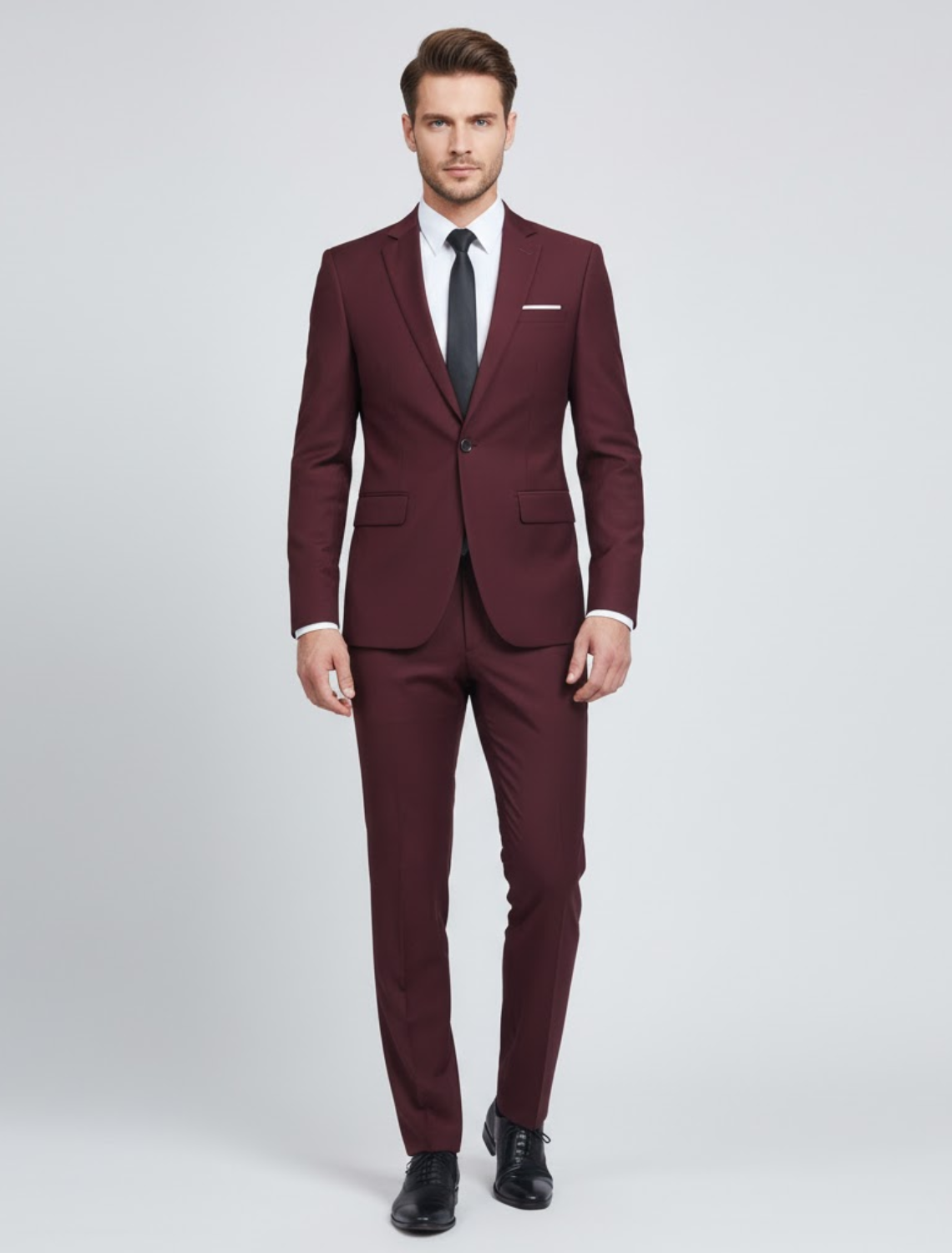 Men’s Smart Two-Piece Suit for Formal Events