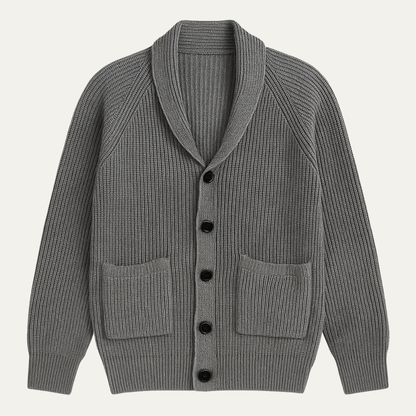 The Oxford Men’s Shawl Collar Knitted Button Up Cardigan