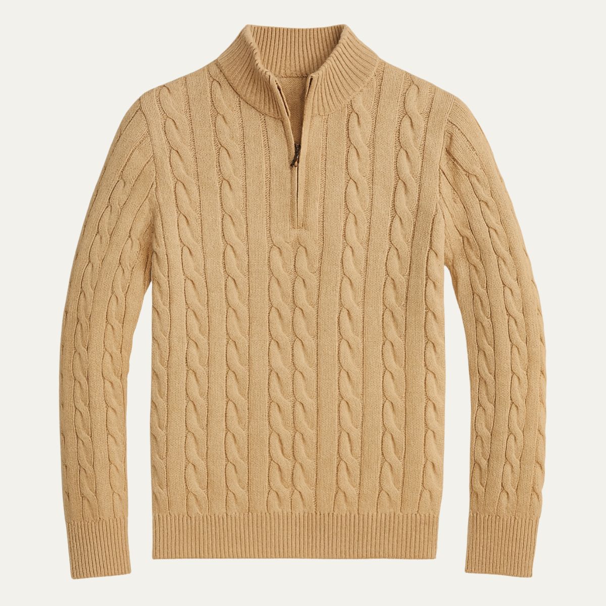 The Salina Men's Half Zip Mock Neck Knitted Sweater