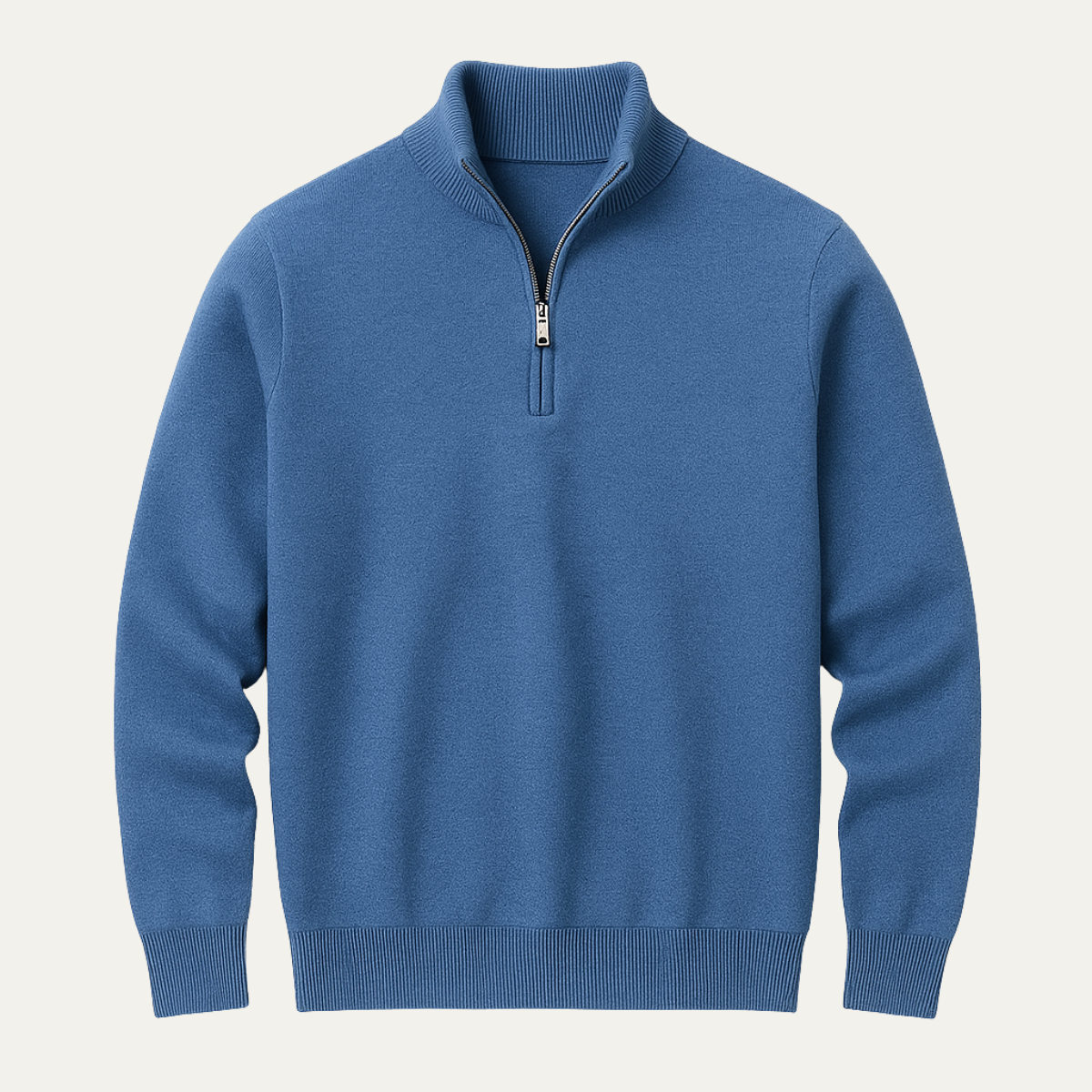 The Carver Men’sSoft Knit Casual Half Zip Cotton Sweater