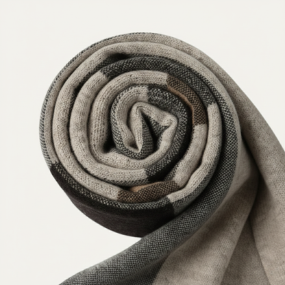 The Highgate Men's Classic Knit Plaid Scarf