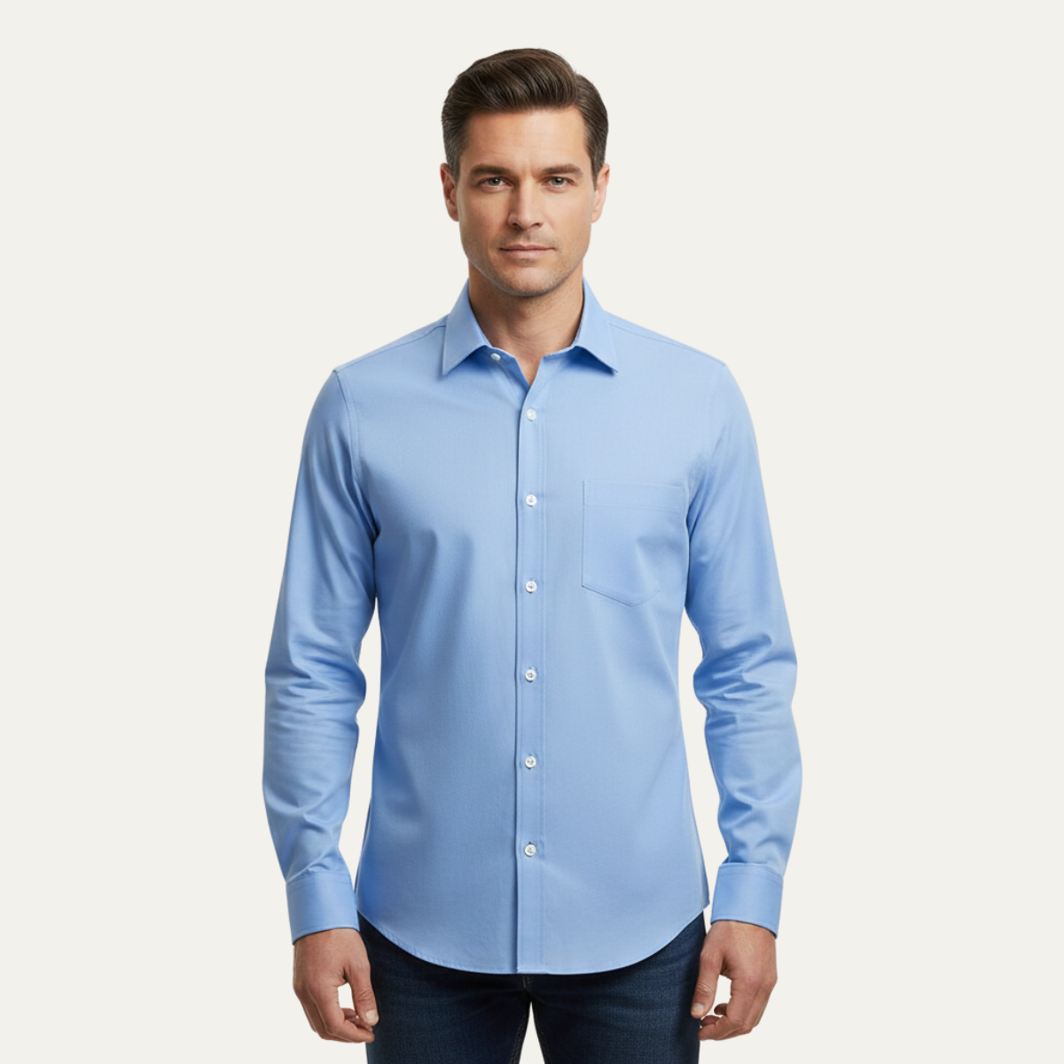 The Kensington Satin Cotton Men’s Formal Shirt