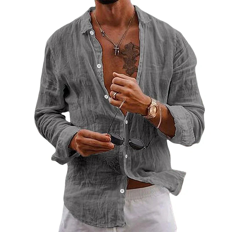 Stylish Linen Shirt for Men - Ideal for Casual and Formal Occasions