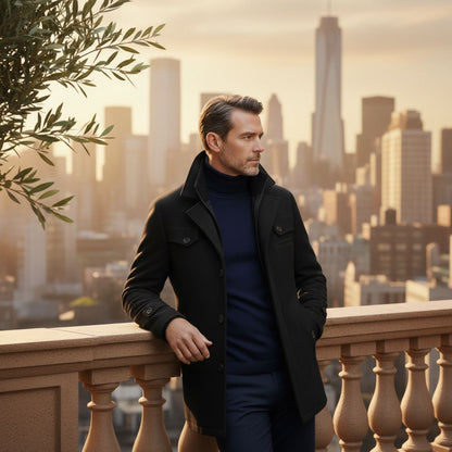 The Stonemont Men’s Smart Casual Wool Blend Winter Coat